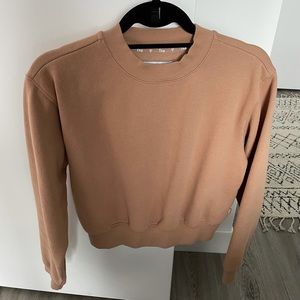 Aritzia TNA Fleece Perfect Shrunken Sweatshirt